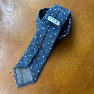 Brunello Cucinelli Blue Polka Dot Tie - Excellent